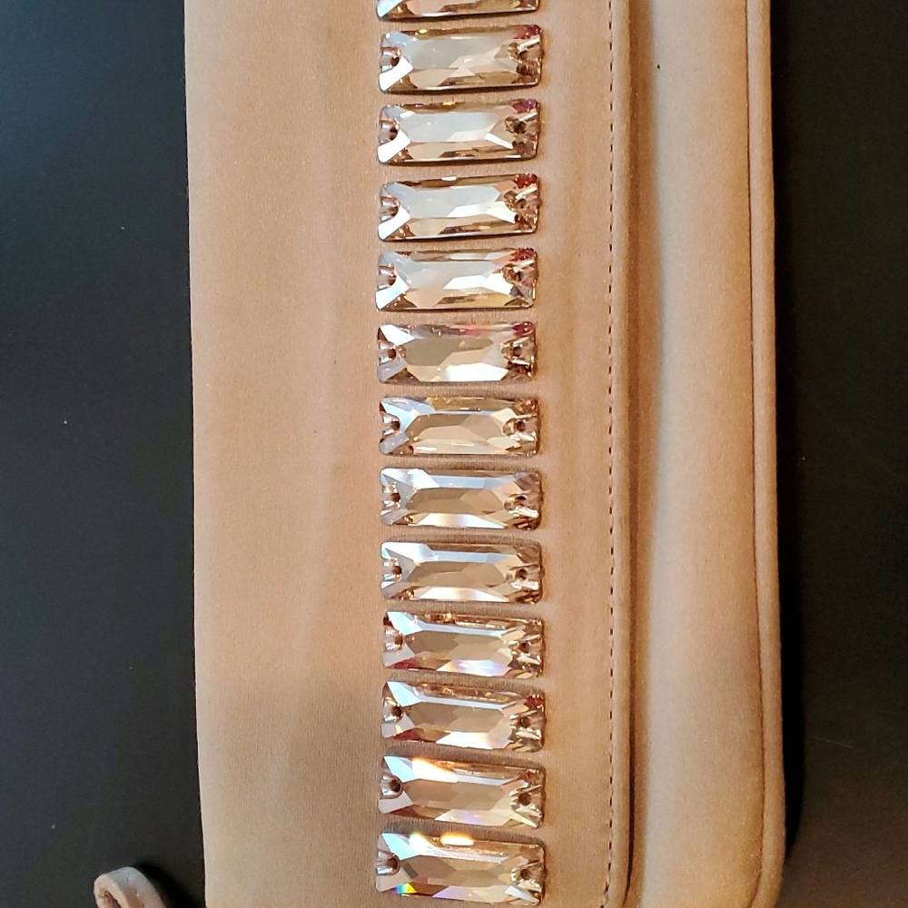 Gucci satin and Crystal clutch